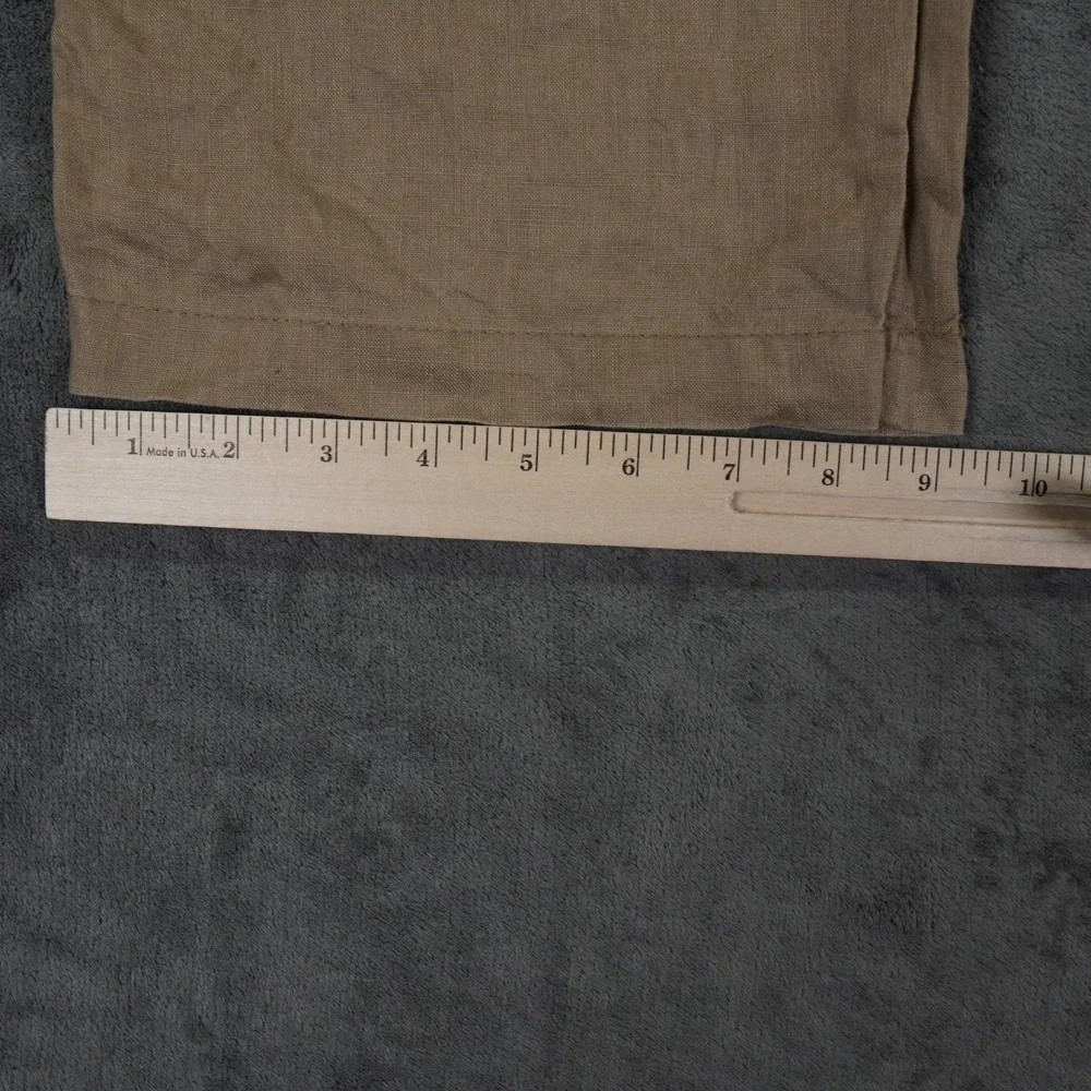 Tasso Elba Island Linen Pants Mens 36x31 Brown Relaxed Beach Summer Outdoor